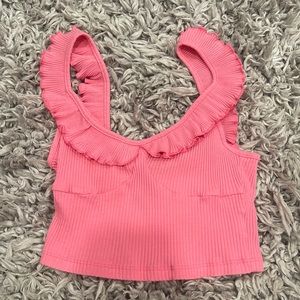 Pink crop top